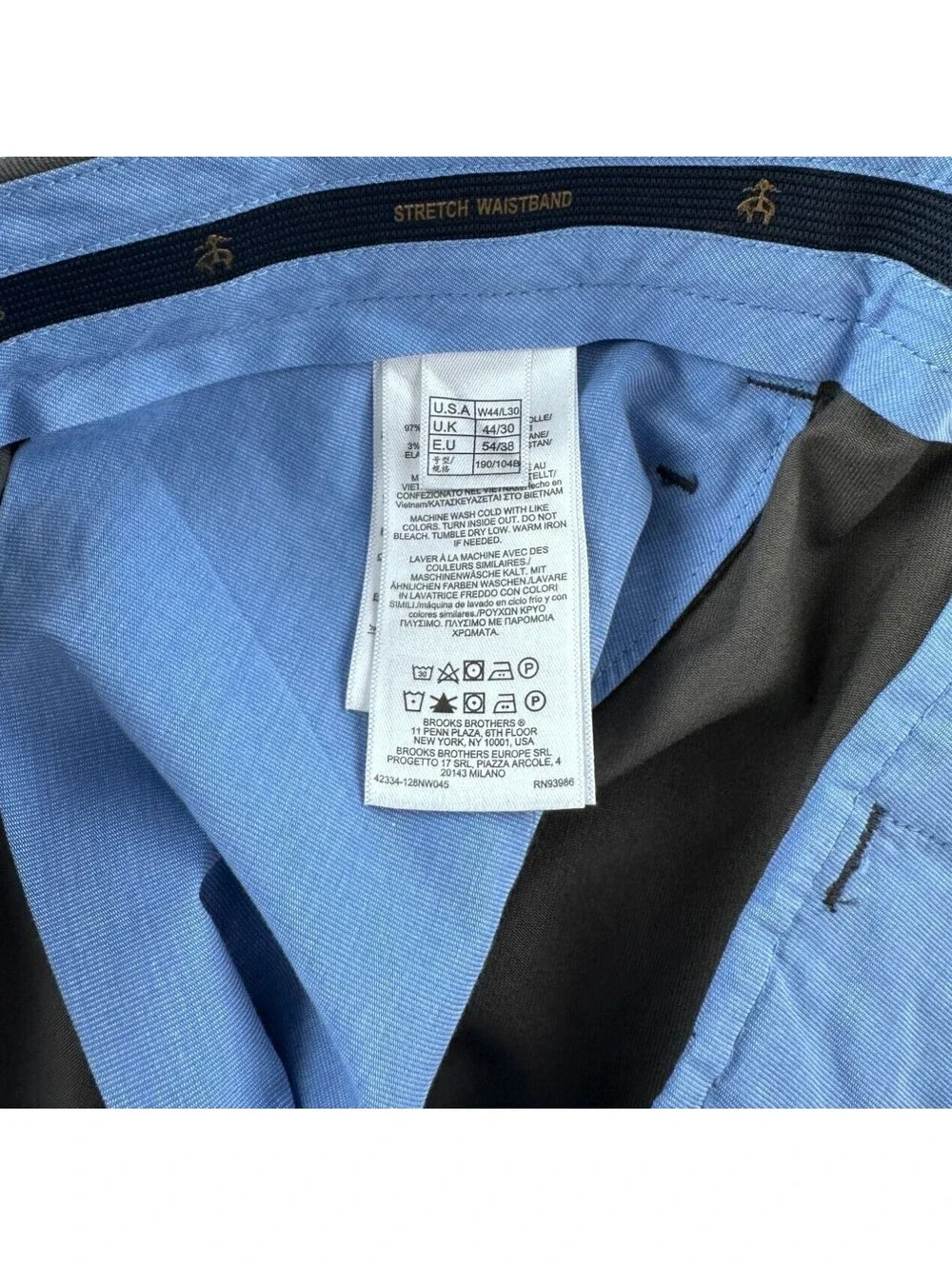 NEW Brooks Brothers Wrinkle-Free Lightweight Advantage Chino Pants 44 x 30